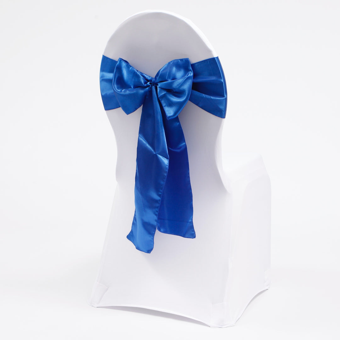 Satin Chair Sashes - Royal Blue