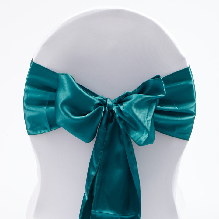 Satin Chair Sashes - Teal