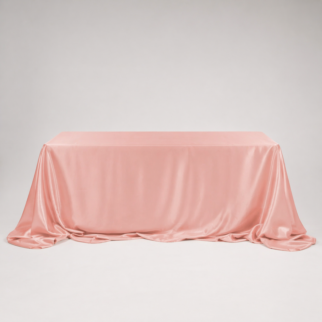 Satin Rectangle Tablecloth - Blush(220x330cm)
