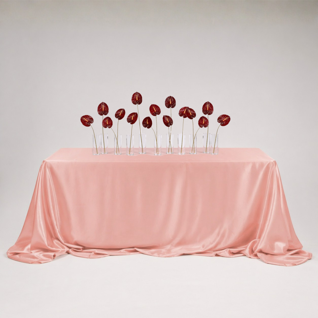 Satin Rectangle Tablecloth - Blush(220x330cm)