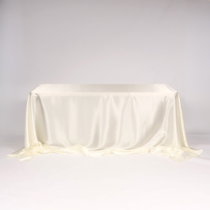 Satin Rectangle Tablecloth - Ivory (220x330cm)