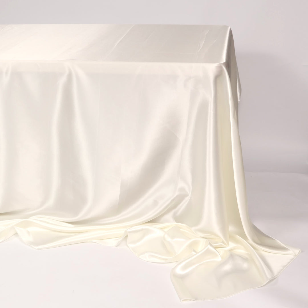 Satin Rectangle Tablecloth - Ivory (220x330cm)