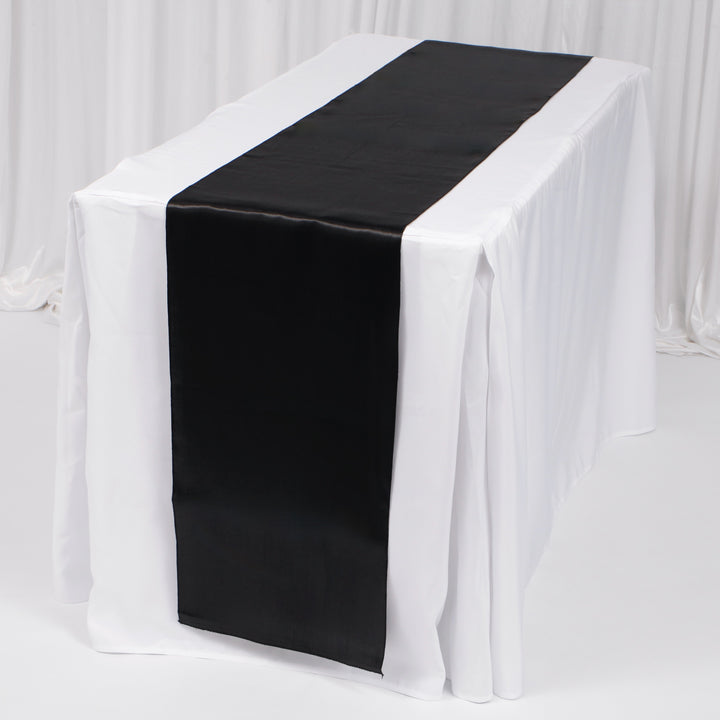 Satin Table Runners - Black