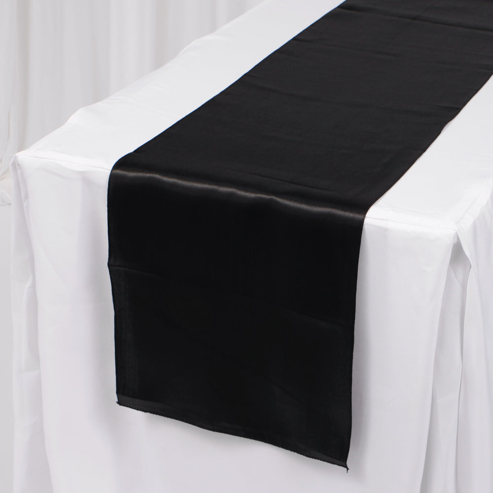 Satin Table Runners - Black