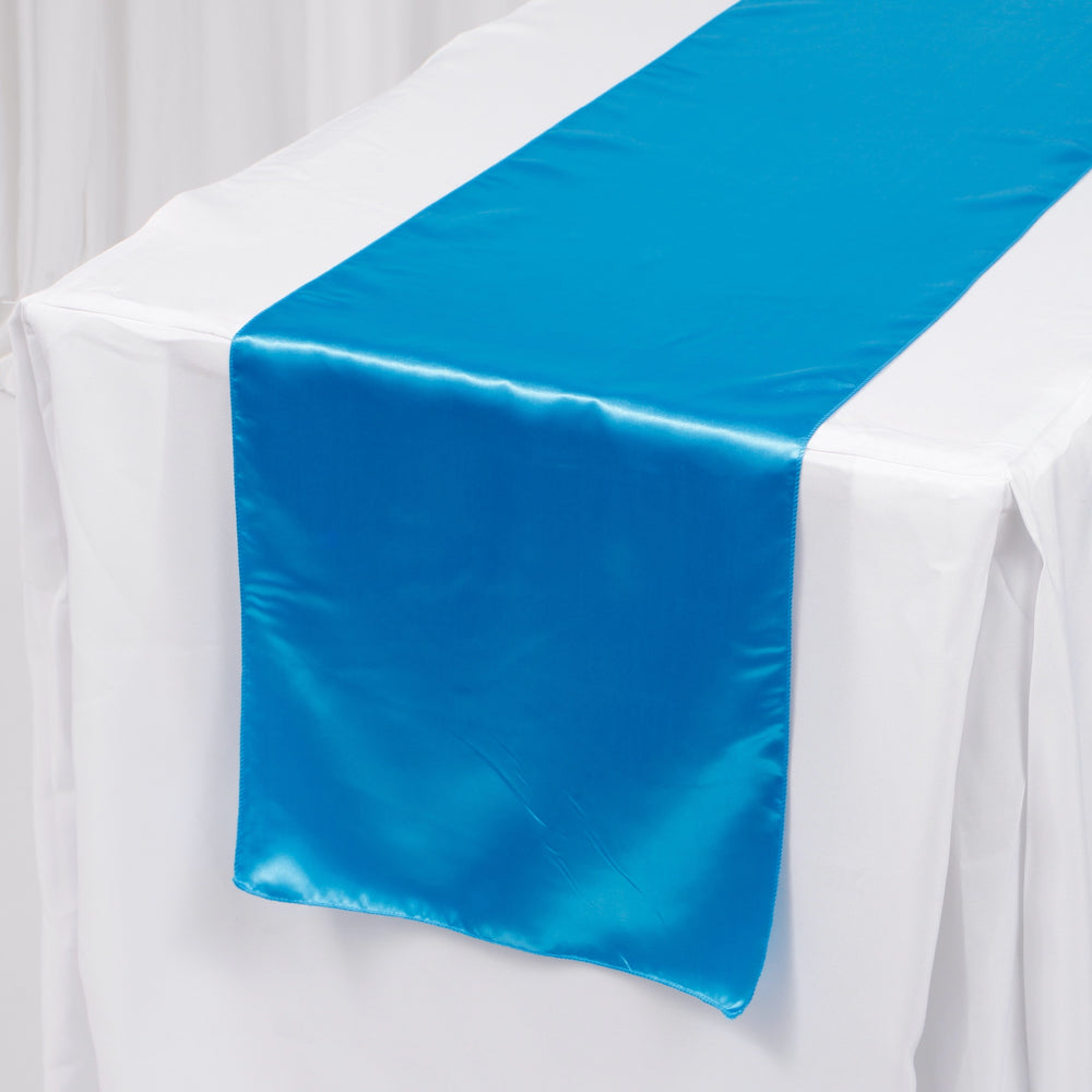 Satin Table Runners - Electric Blue