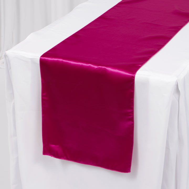 Satin Table Runners - Hot Pink