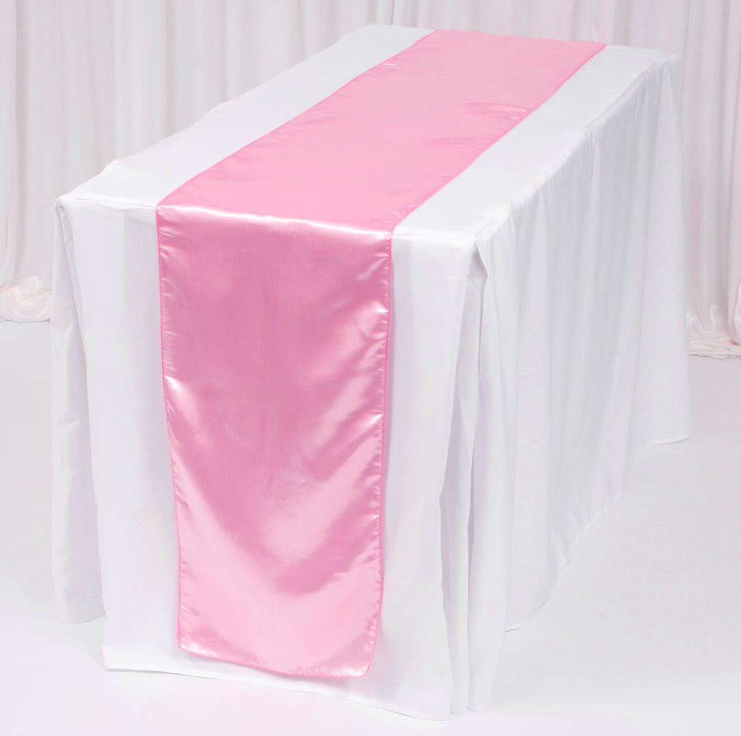 Satin Table Runners - Light Pink