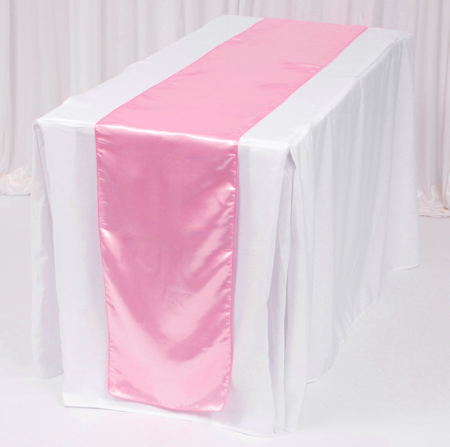 Satin Table Runners - Light Pink