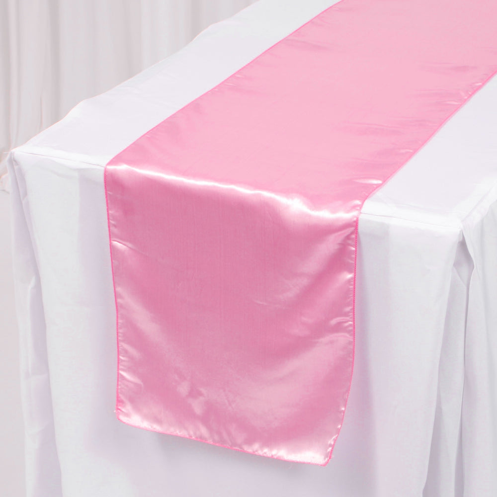 Satin Table Runners - Light Pink