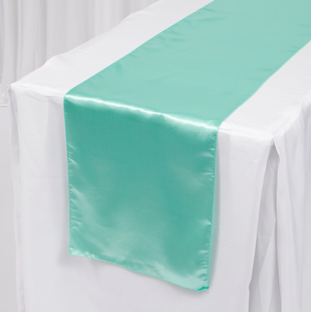 Satin Table Runners - Mint