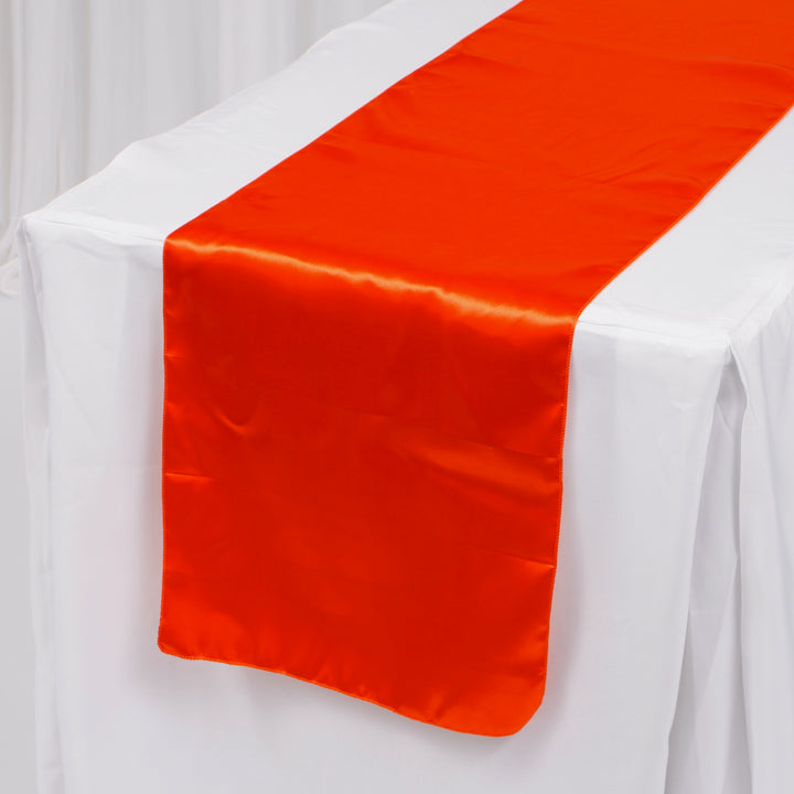 Satin Table Runners - Orange