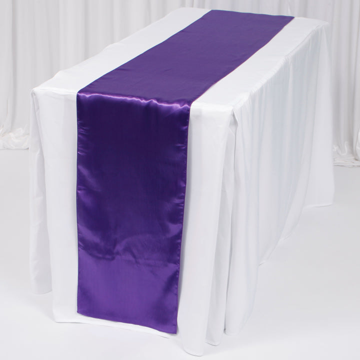 Satin Table Runners - Purple