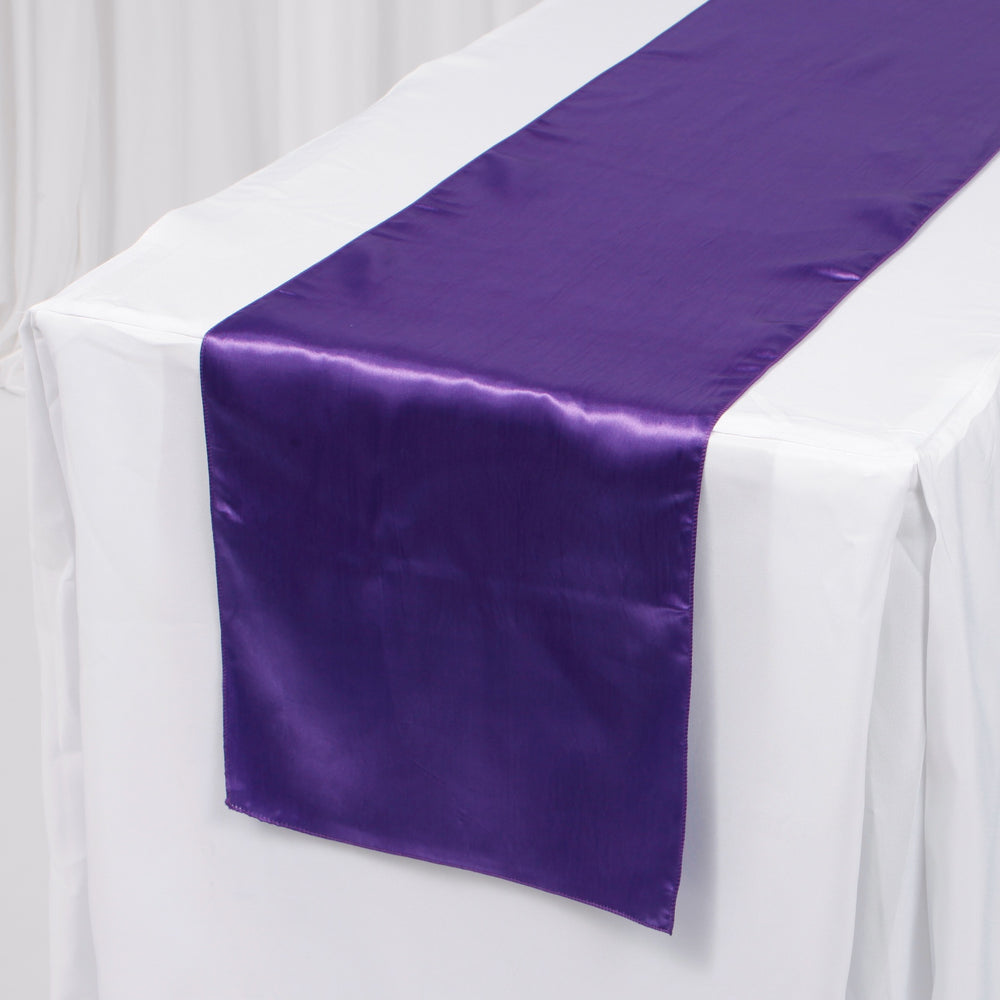 Satin Table Runners - Purple