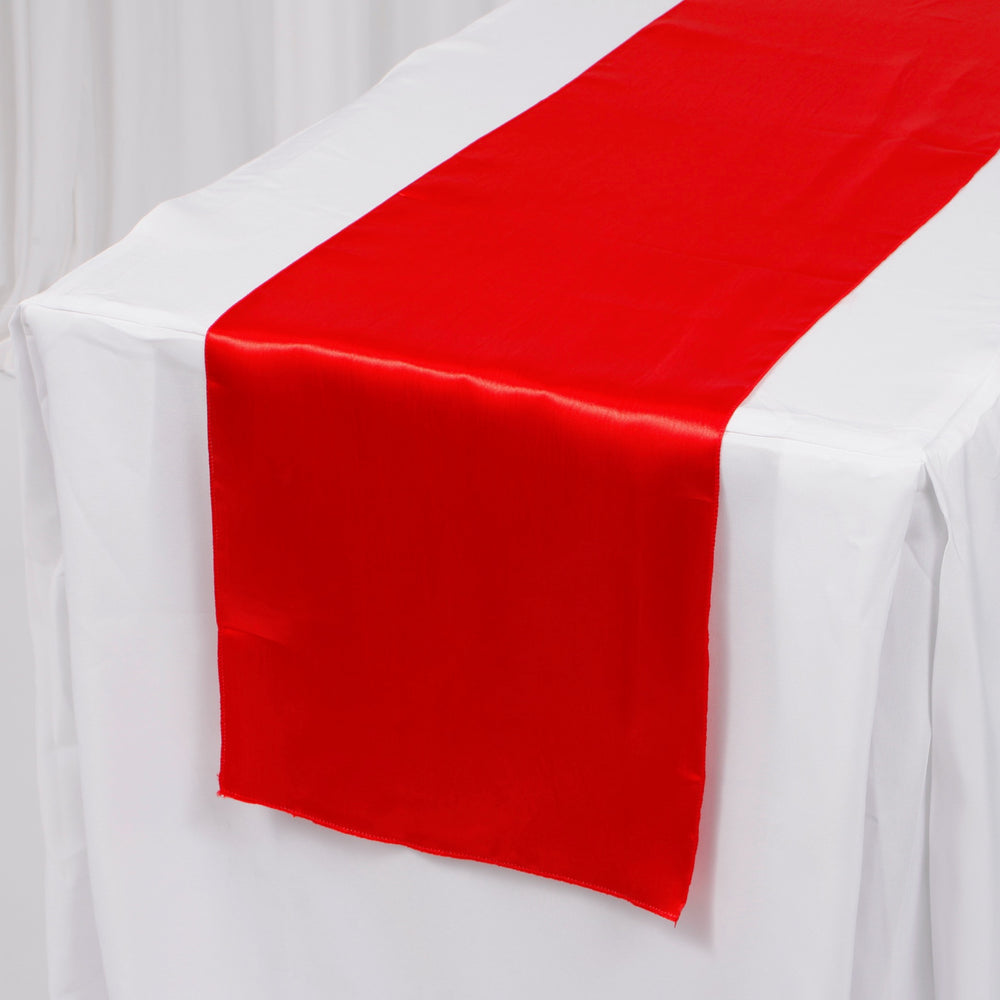 Satin Table Runners - Red