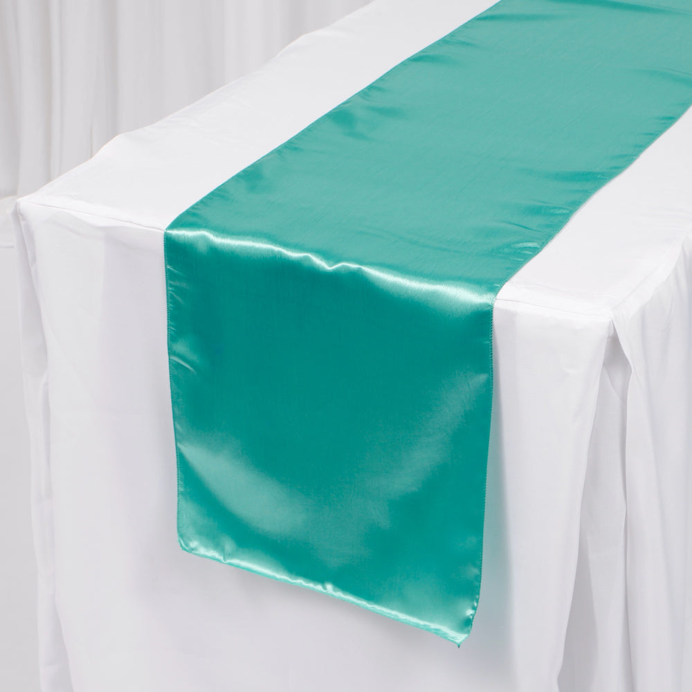 Satin Table Runners - Turquoise