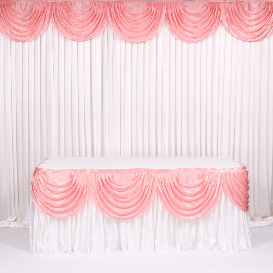 Ice Silk Satin Swag  - Blush (3m)