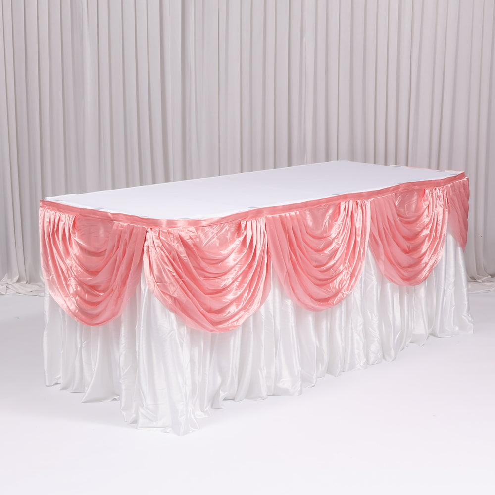 Ice Silk Satin Swag  - Blush (3m)