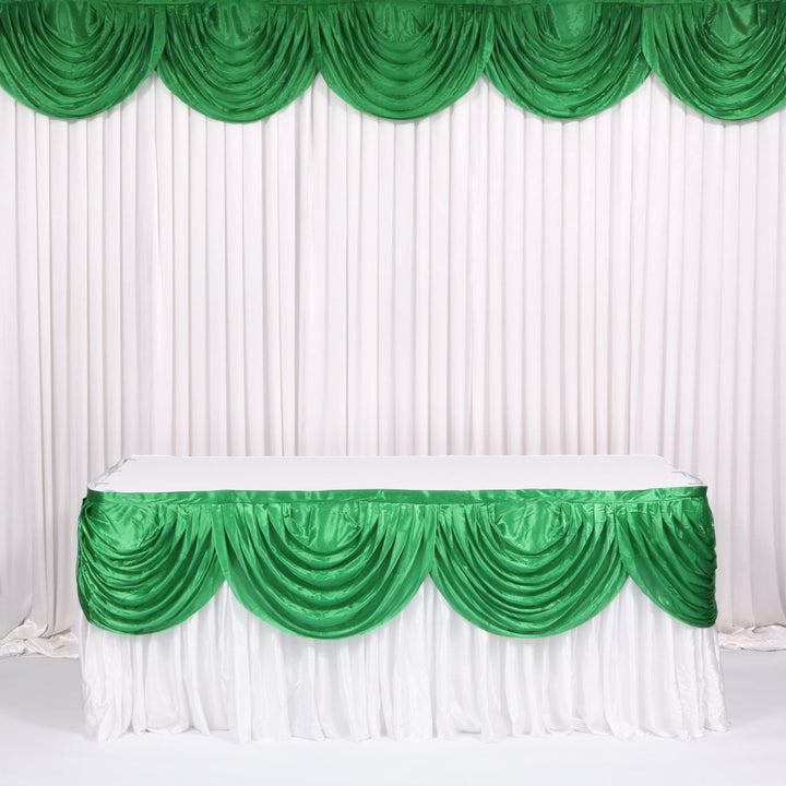 Ice Silk Satin Swag - Dark Green (3m)