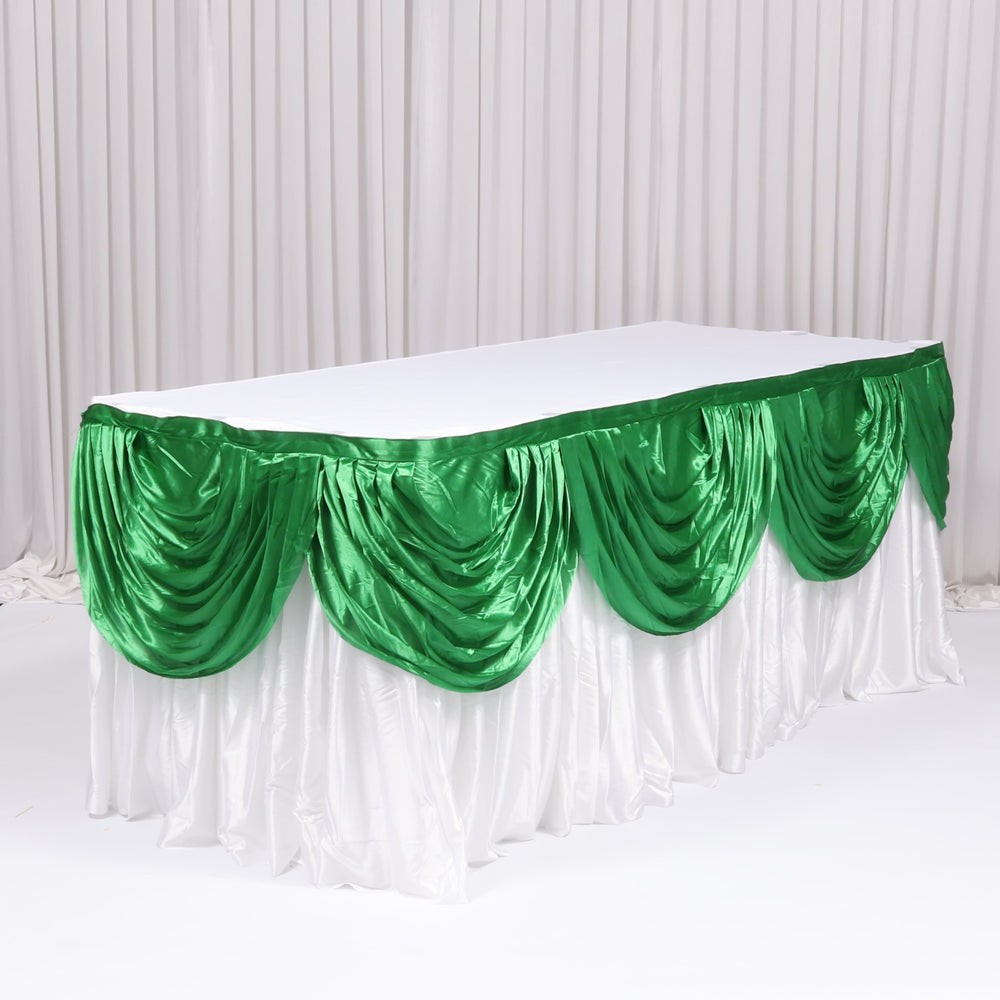 Ice Silk Satin Swag - Dark Green (3m)