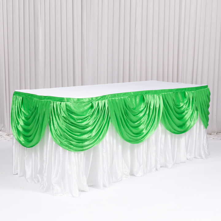 Ice Silk Satin Swag - Green (3m)