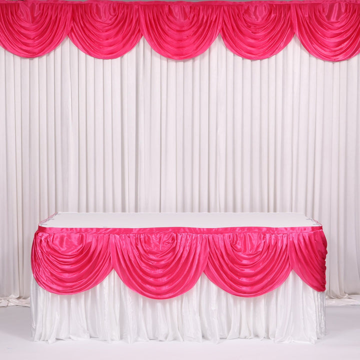 Ice Silk Satin Swag  - Hot Pink (3m)