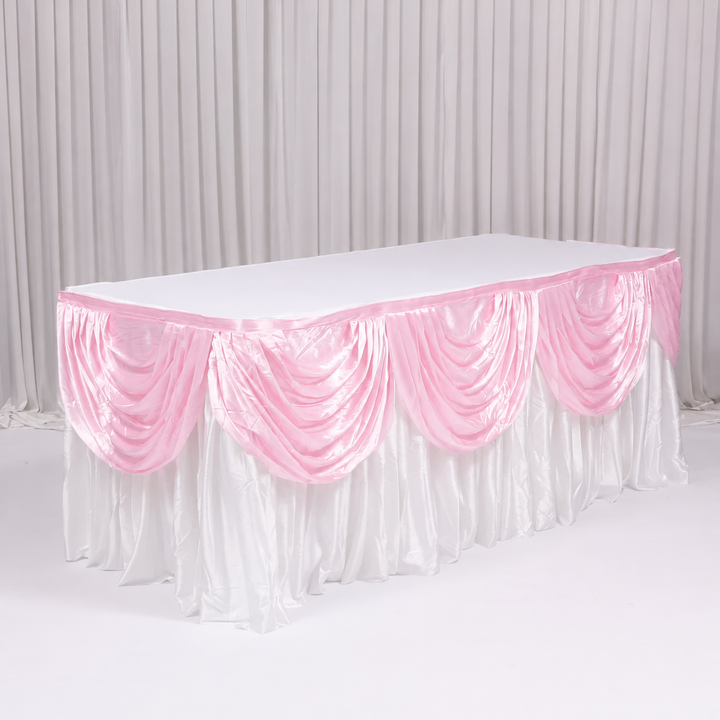 Ice Silk Satin Swag  - Light Pink (3m)