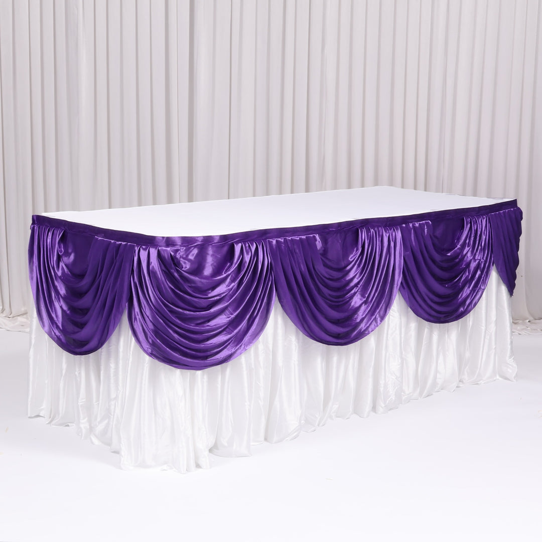 Ice Silk Satin Swag  - Purple (3m)