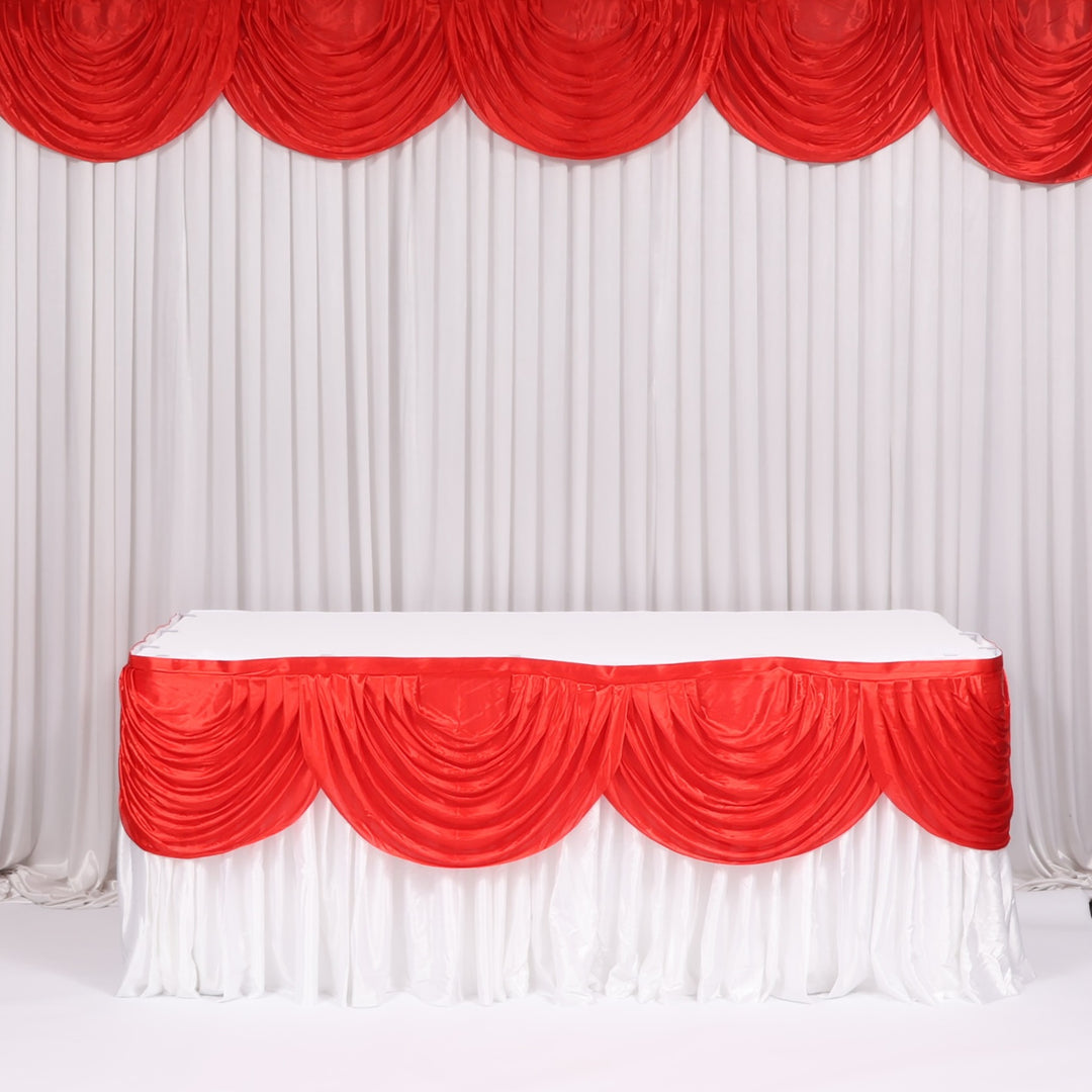 Ice Silk Satin Swag  - Red (3m)
