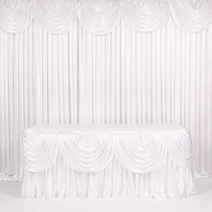 Ice Silk Satin Swag - White (3m)
