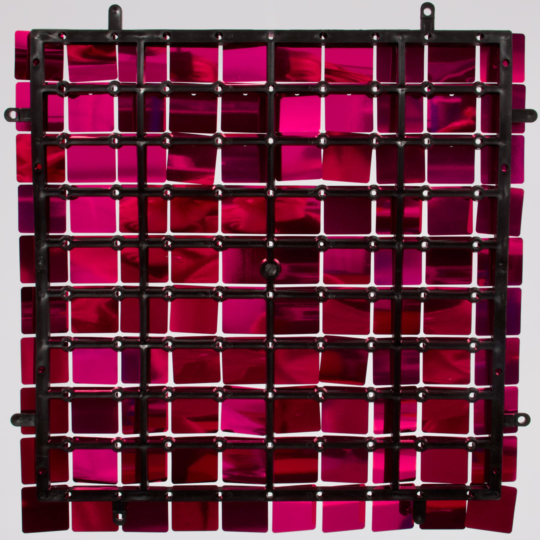 Sequin Shimmer Wall Backdrop Panels - Hot Pink