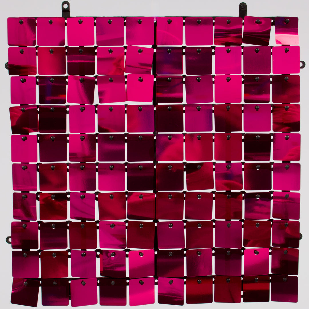 Sequin Shimmer Wall Backdrop Panels - Hot Pink