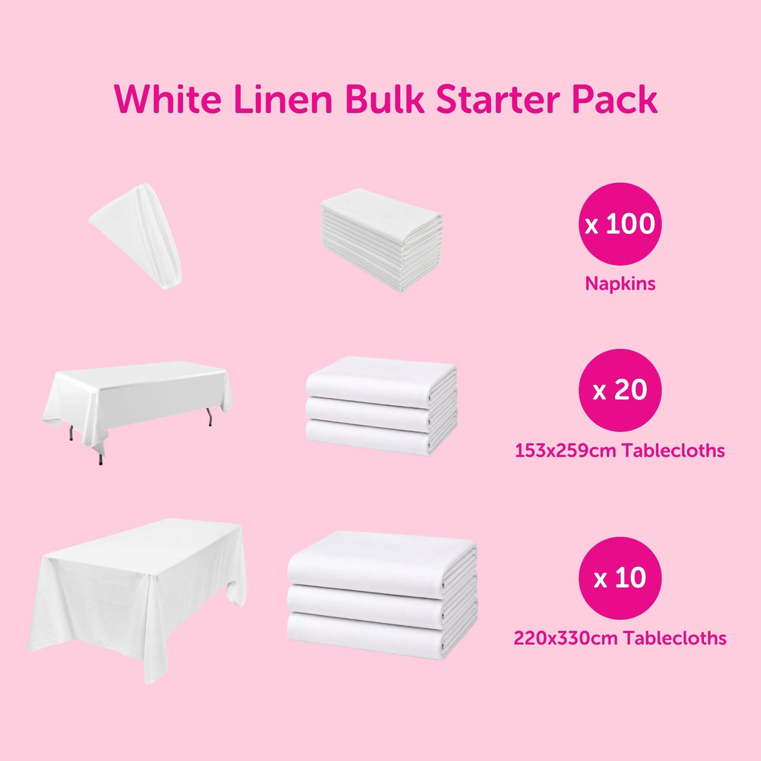 White Linen Bulk Starter Pack
