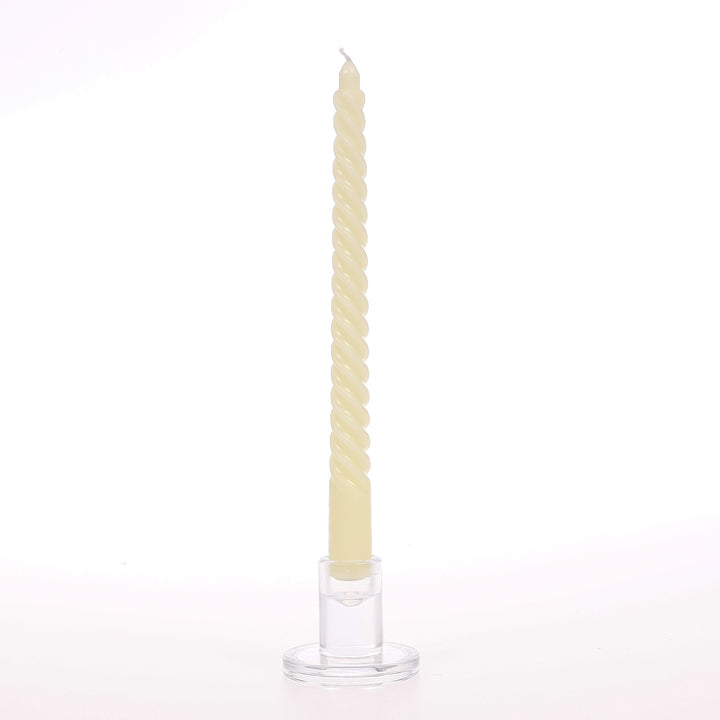 Spiral Taper Candles - Ivory