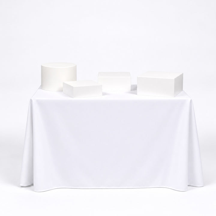 Round Table Riser - White
