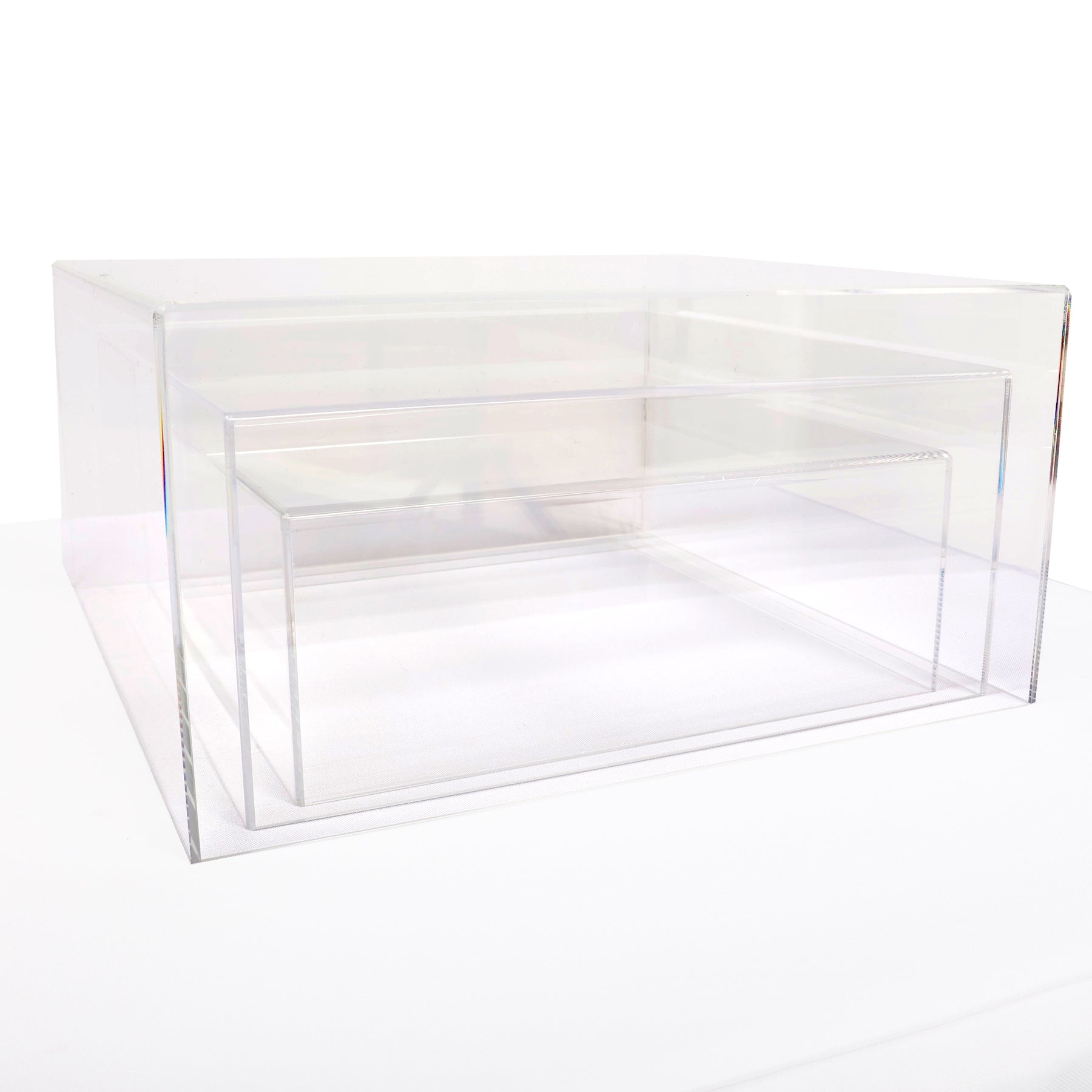 Acrylic Cube Table Riser Set - Clear (3pc) – Luna Wedding & Event Supplies