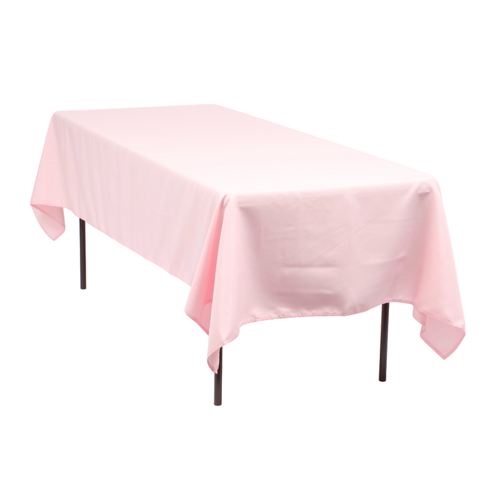 Light Pink Rectangle Tablecloth (153x259cm)