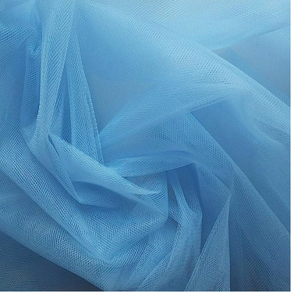 Large Tulle Fabric Roll - Light Blue (1.6mx36m)