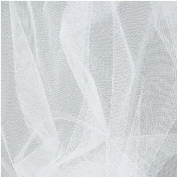 White Tulle Fabric