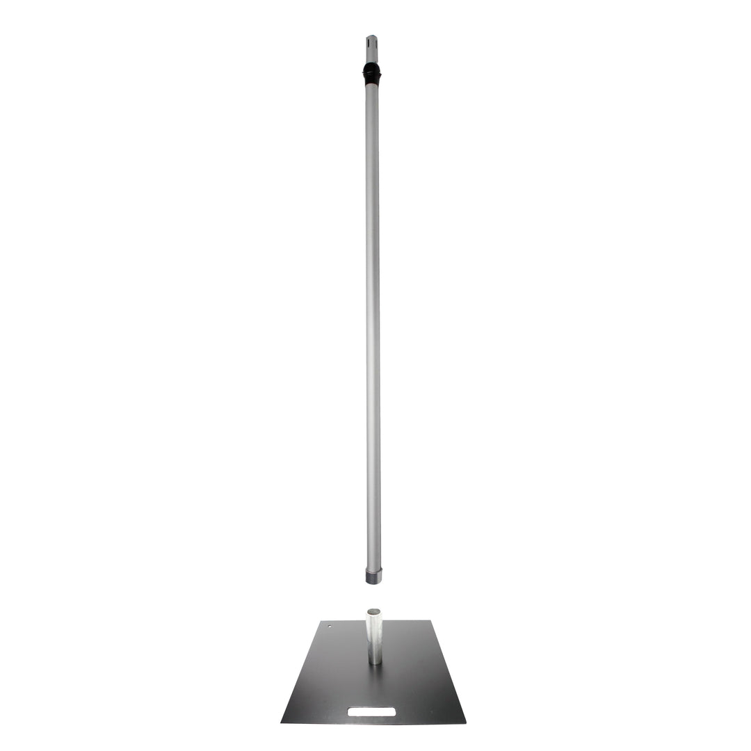 Upright Pole, Spigot & Baseplate - Pipe and Drape (1.8m - 3m)