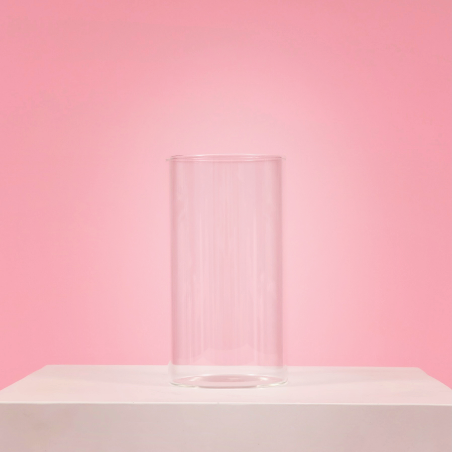 Glass Cylinder Vase (8x15cm)