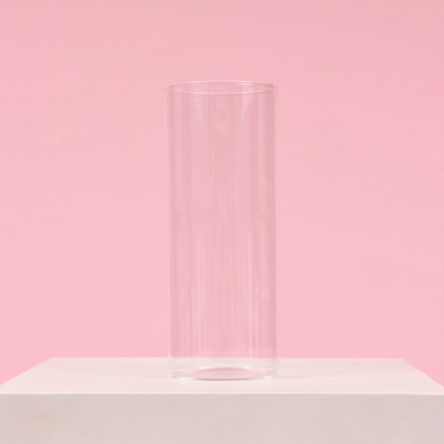Glass Cylinder Vase (8x20cm)
