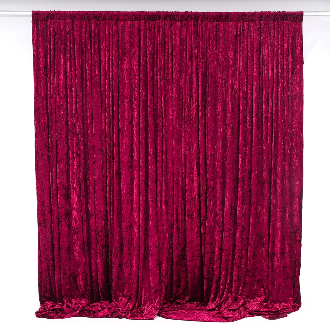 Velvet Backdrop Curtain - Burgundy (6x3m)
