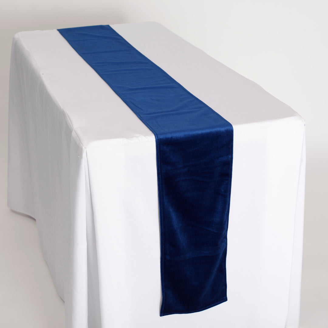 CLEARANCE Velvet Table Runners - Navy