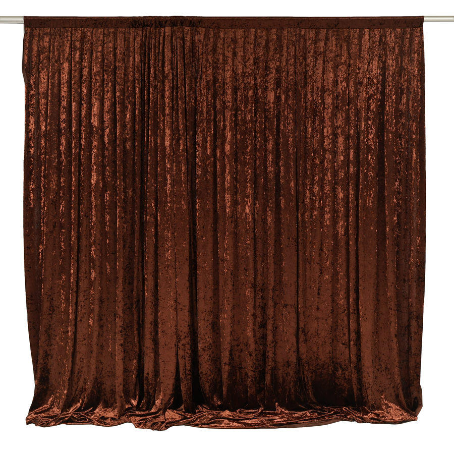 Velvet Backdrop Curtain - Chocolate Brown (3x3m)