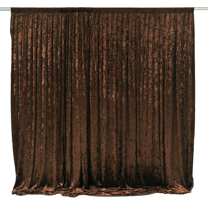 Velvet Backdrop Curtain - Chocolate Brown (3x3m)