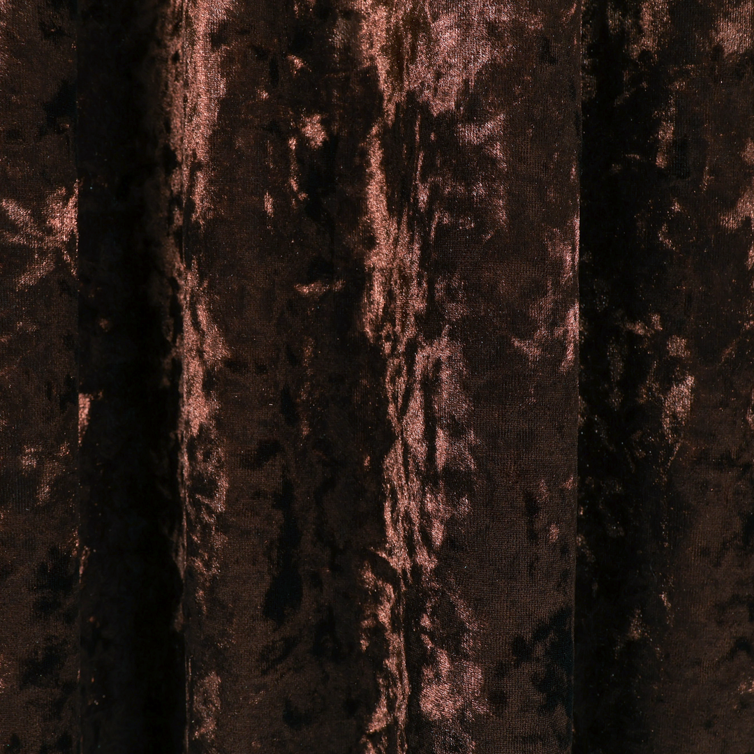 Velvet Backdrop Curtain - Chocolate Brown (3x3m) close up