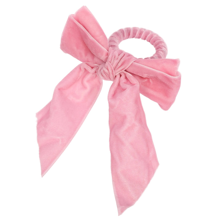 Velvet Bow Napkin Ring - Pink