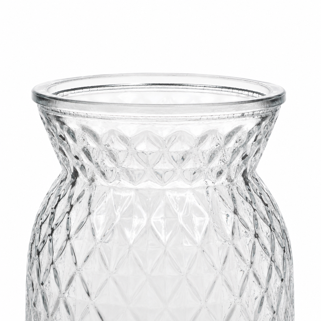 Vintage Bud / Posey Glass Vase - Clear (11.5x16cm) Close Up