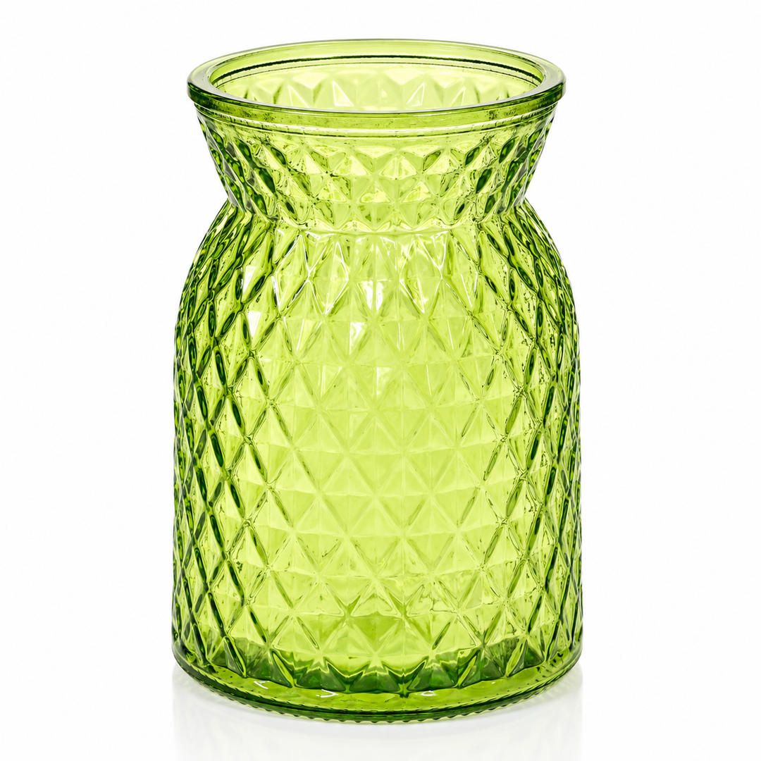 Vintage Bud / Posey Glass Vase - Green (11.5x16cm) 