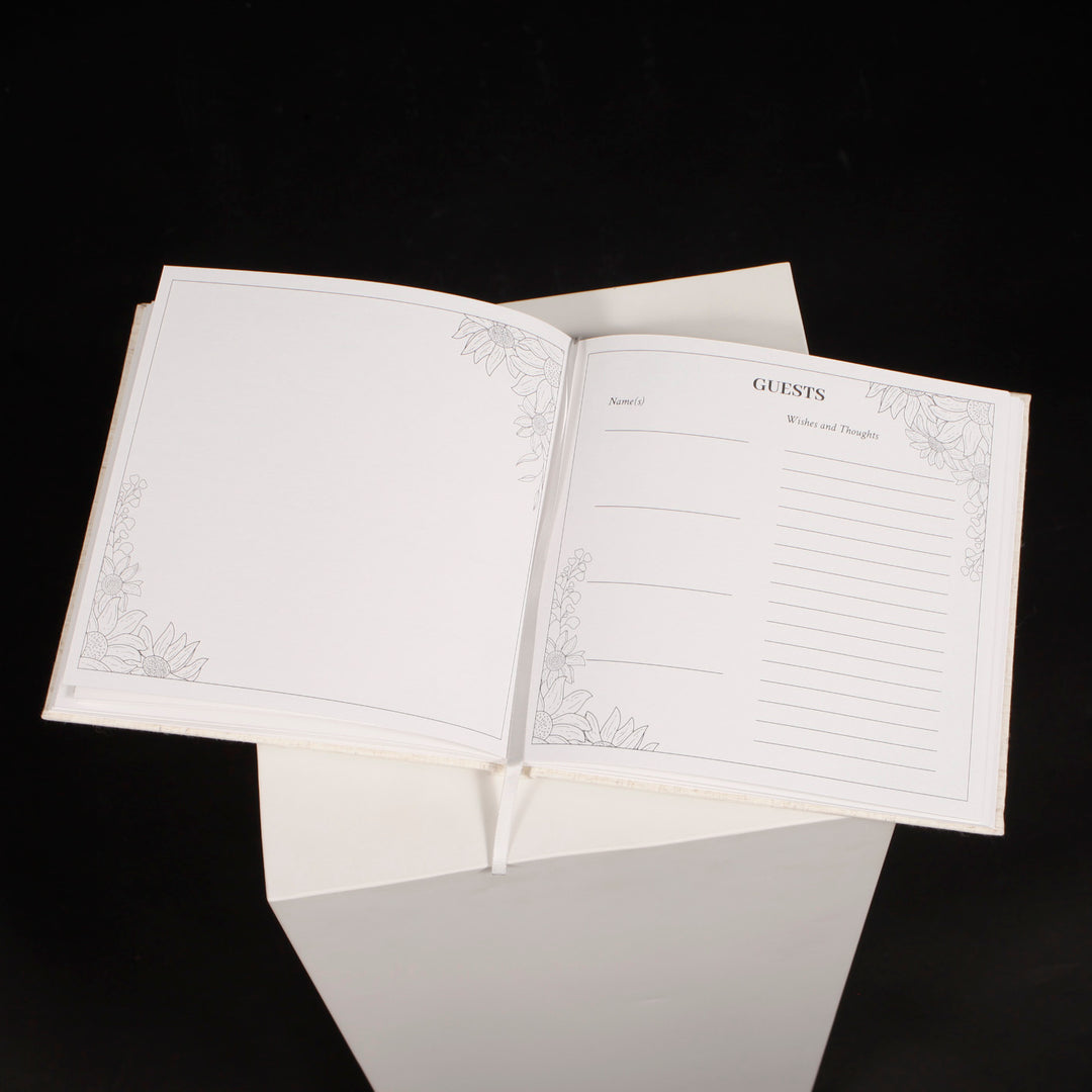 Ivory Guest Book Pages